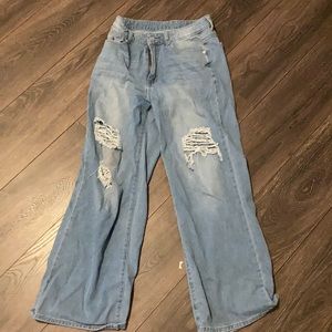 cute high waisted bell bottom boyfriend jeans